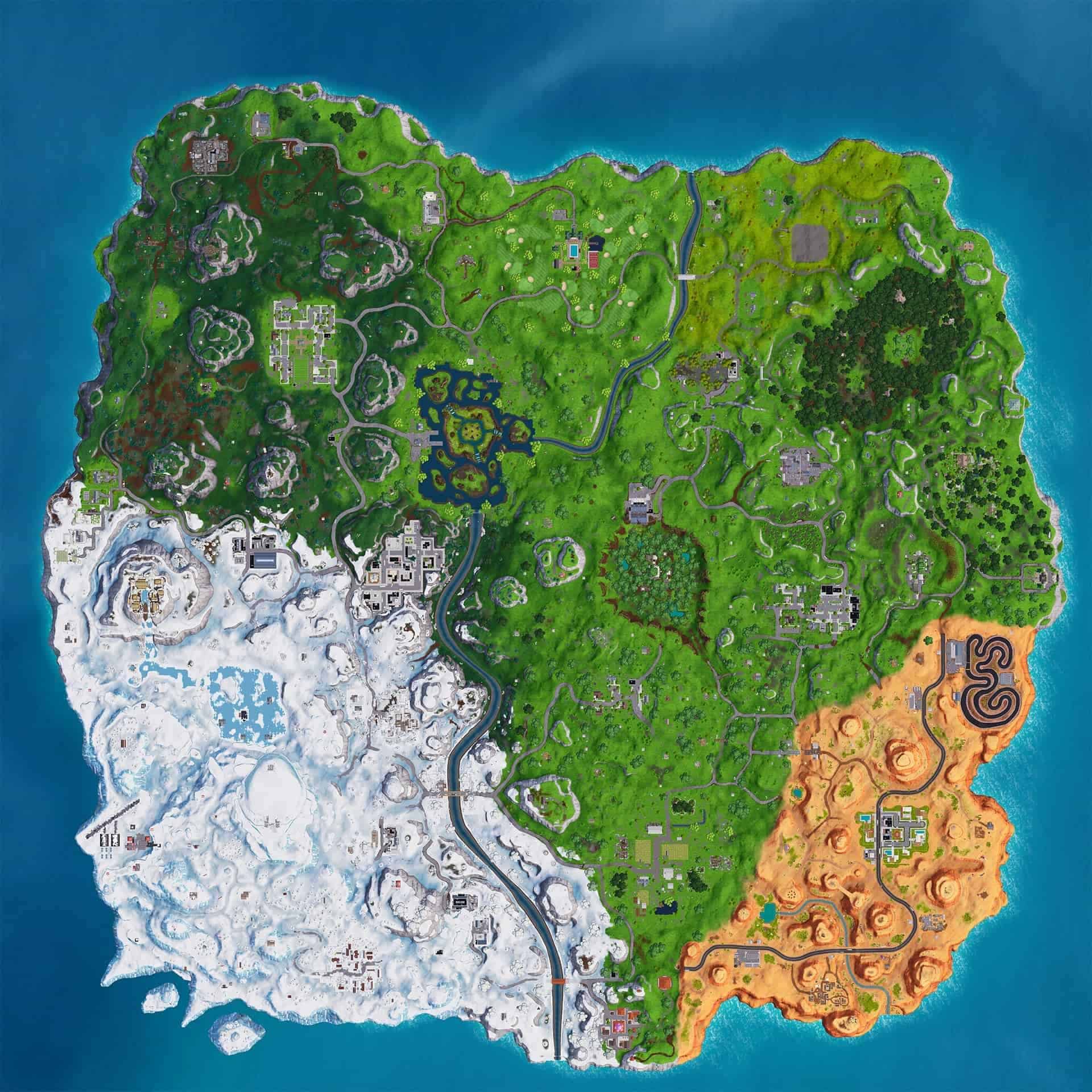 mapa temporada 7 Fortnite