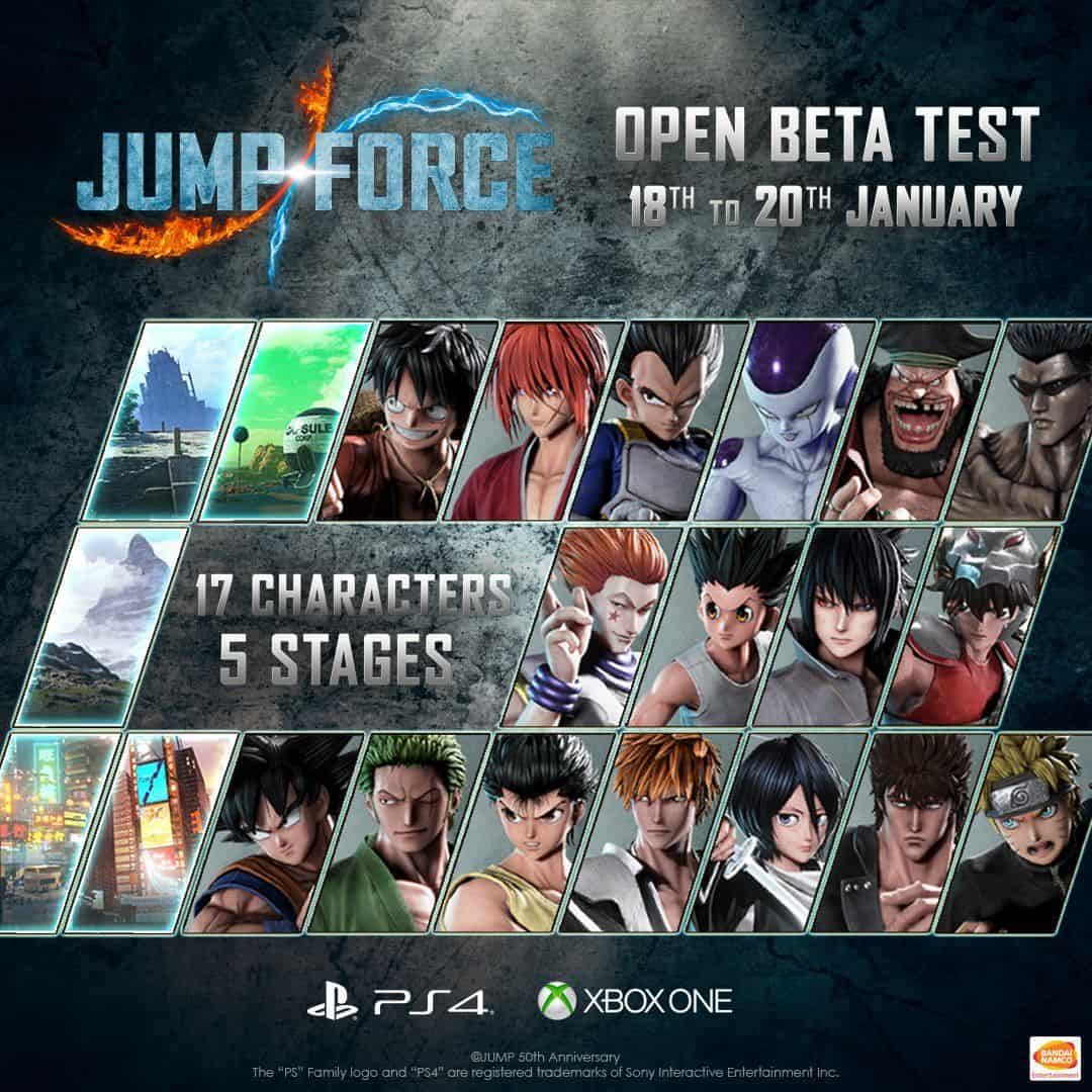 Jump Force beta Abierta