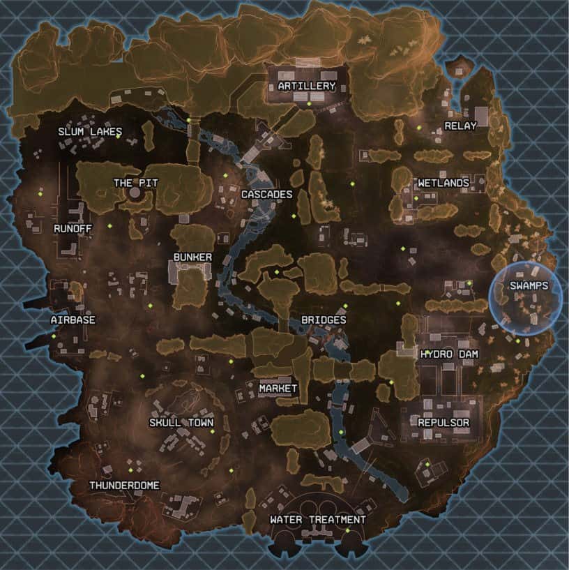 Mapa Apex Legends Localizaciones