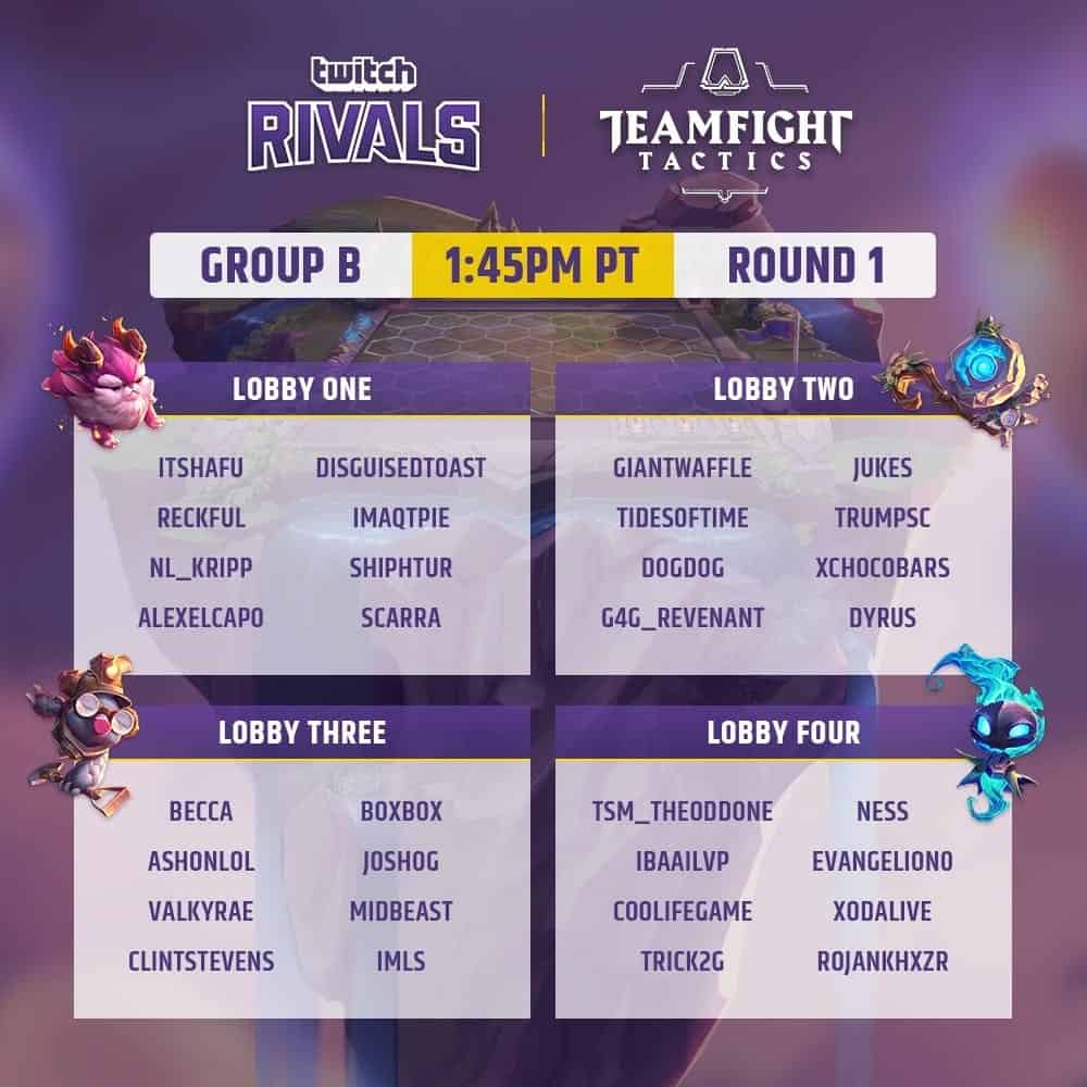 Twitch Rivals: Teamfight Tactics