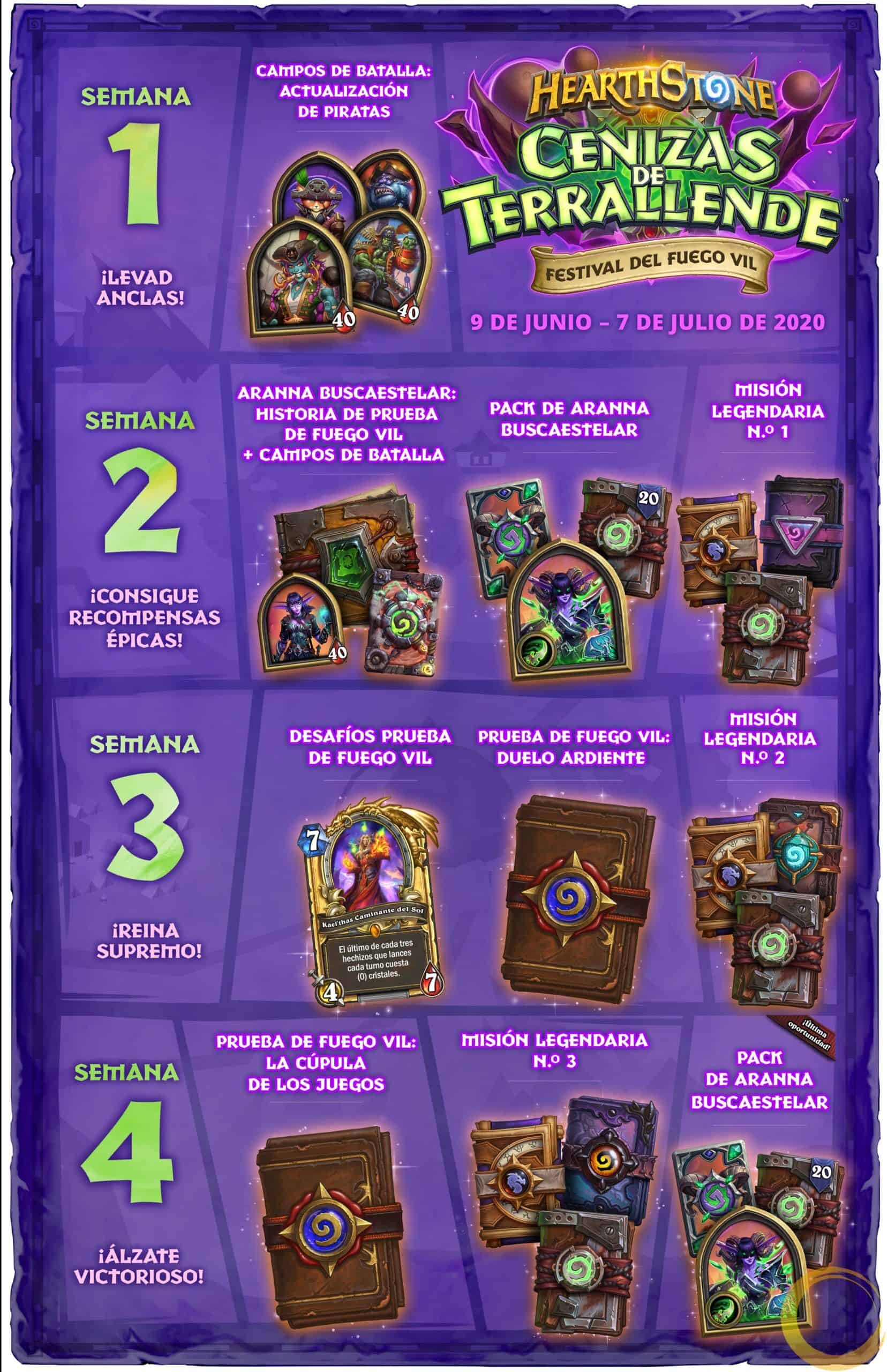 Calendario Festival del Fuego Vil Hearthstone