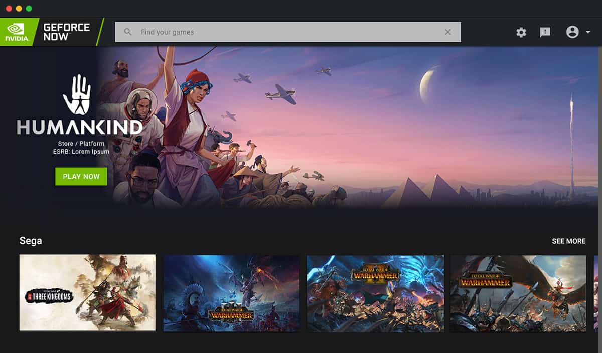 Geforce Now, Nvidia