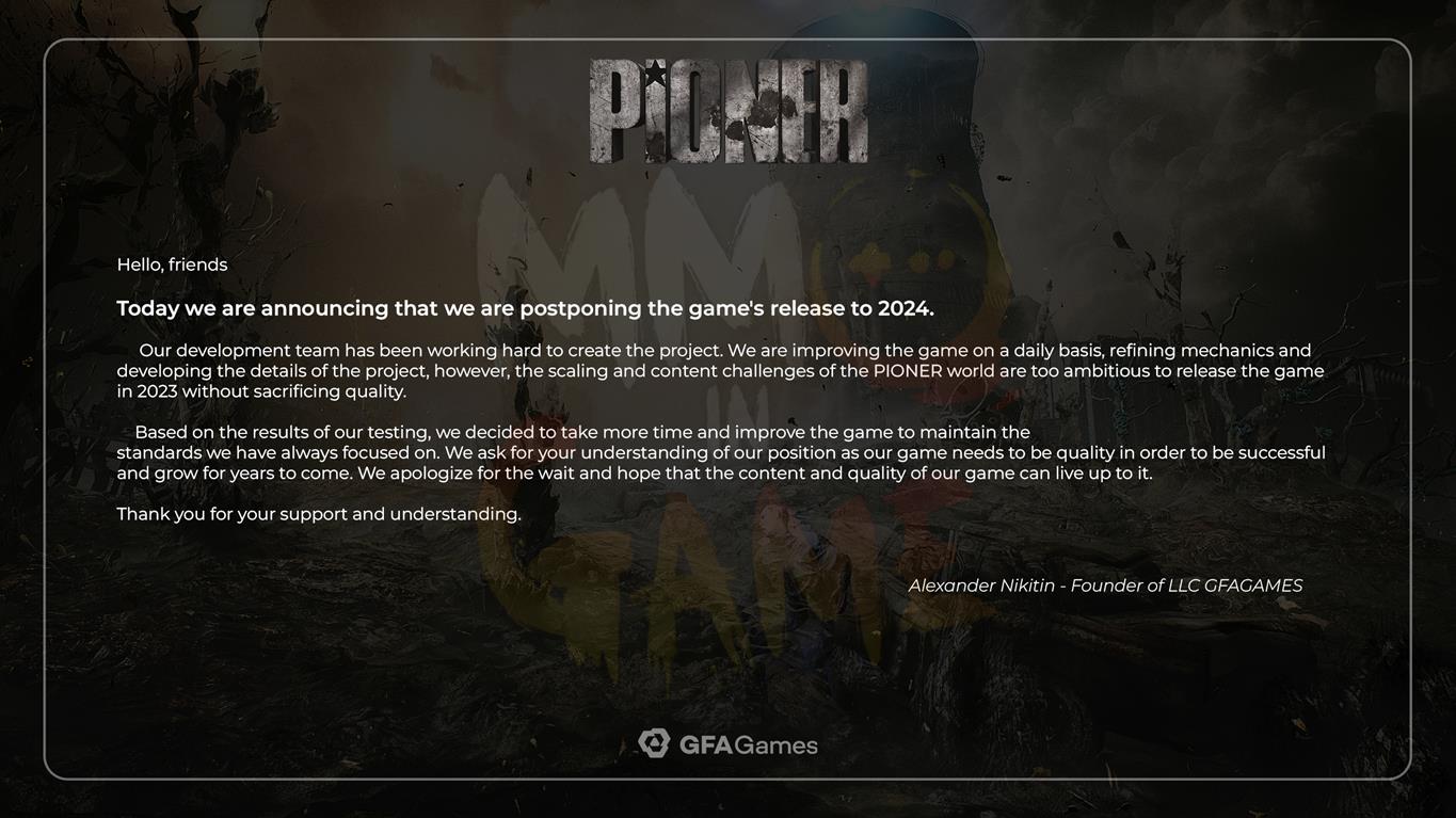 GFA Games, PIONER