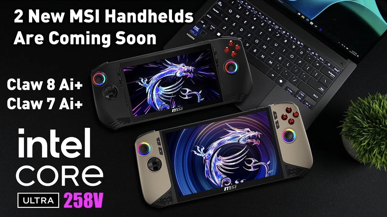 MSI Claw 7 Ai+ handheld gaming device